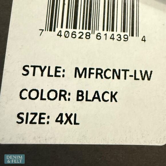 Forge FR Flame Resistant Black Long Sleeve Work Shirt 4XL HRC2 NFPA 70E NEW~NWT - Picture 8 of 8